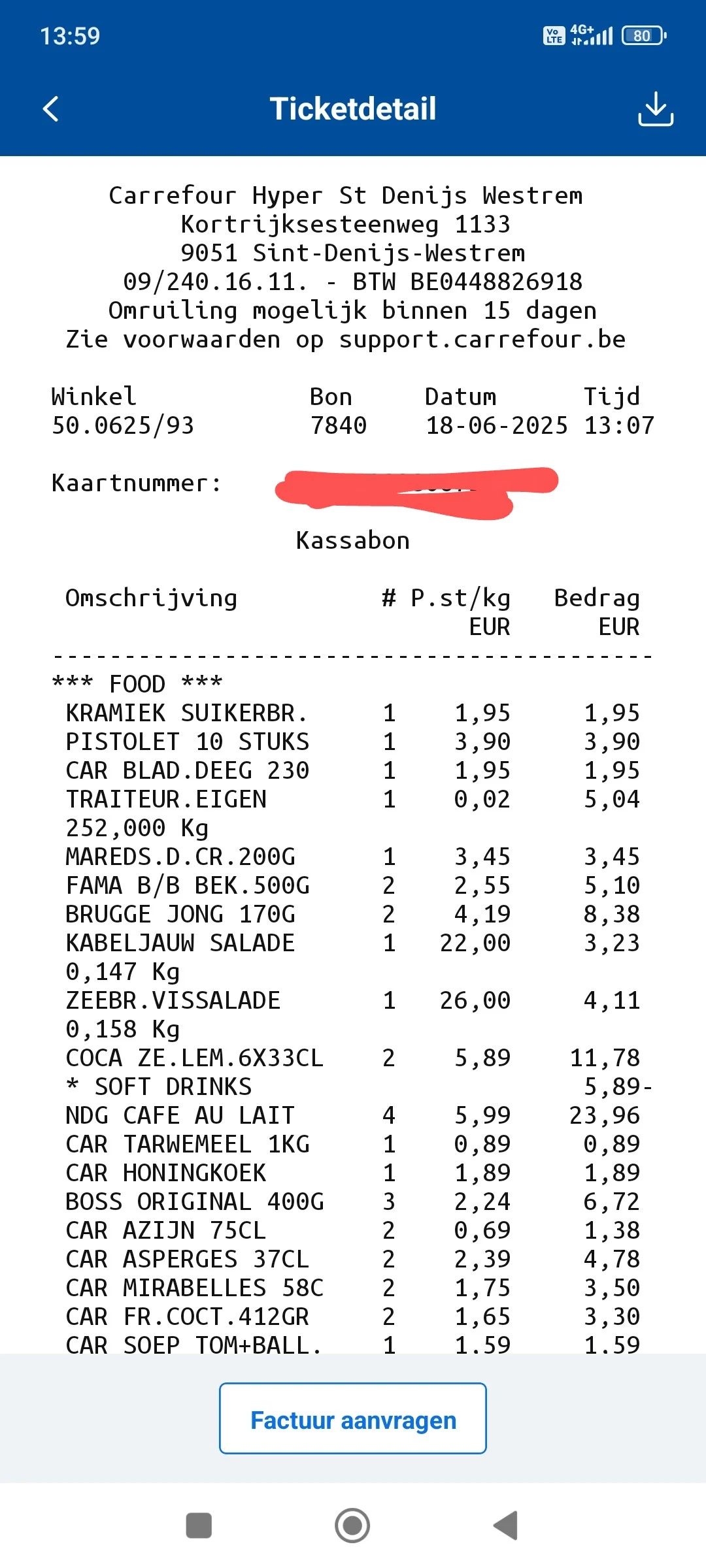 Carrefour 1+1 cola zero lemon en korting brugge kaas en Bosto