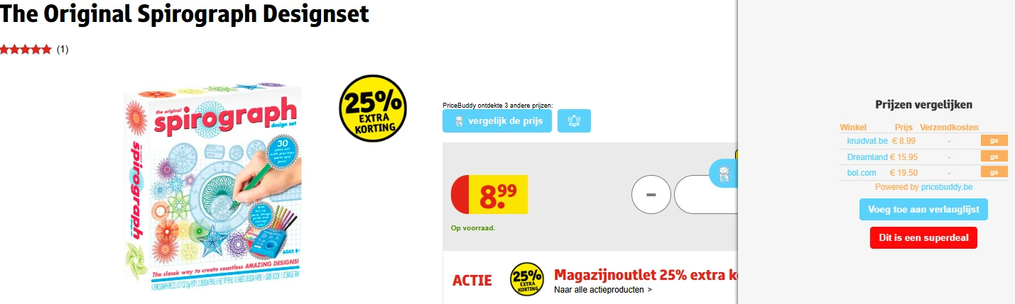 Magazijnoutlet bij Kruidvat ✨ 25% tot 75% korting