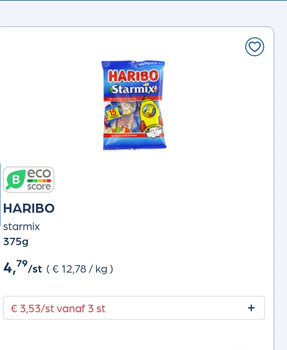 Haribo snoepjes goedkoper
