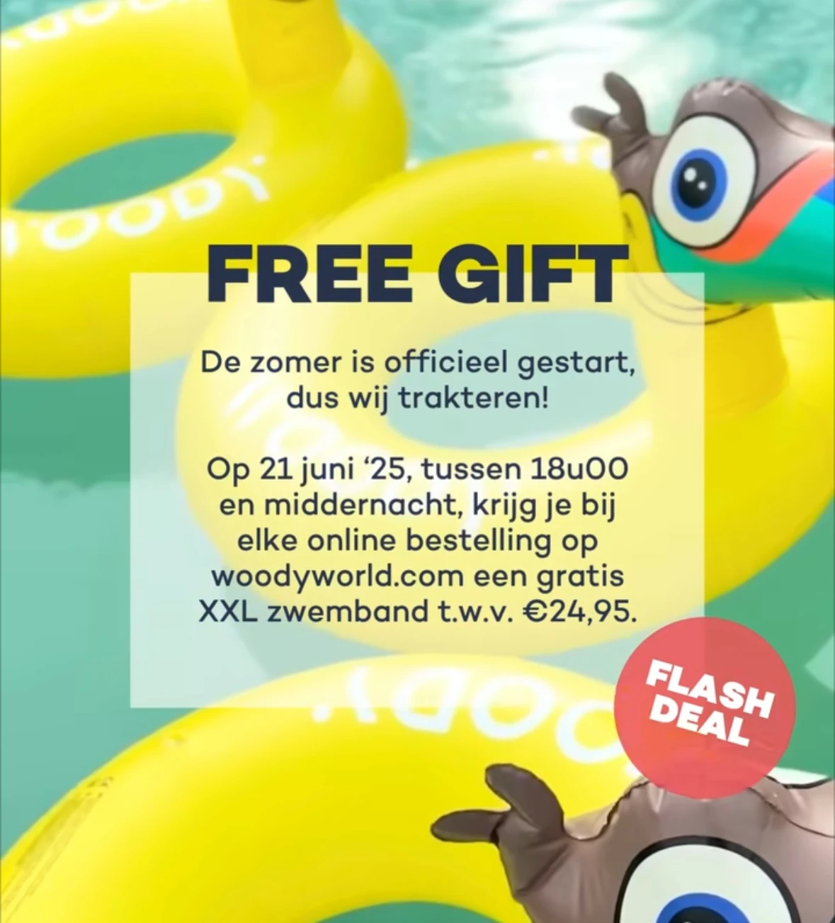 Gratis xxl zwemband