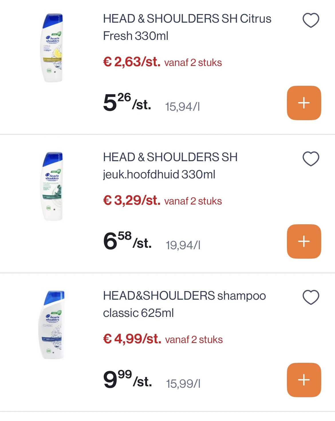 Head&Shoulders -50% reactie Albert Heijn 1+1