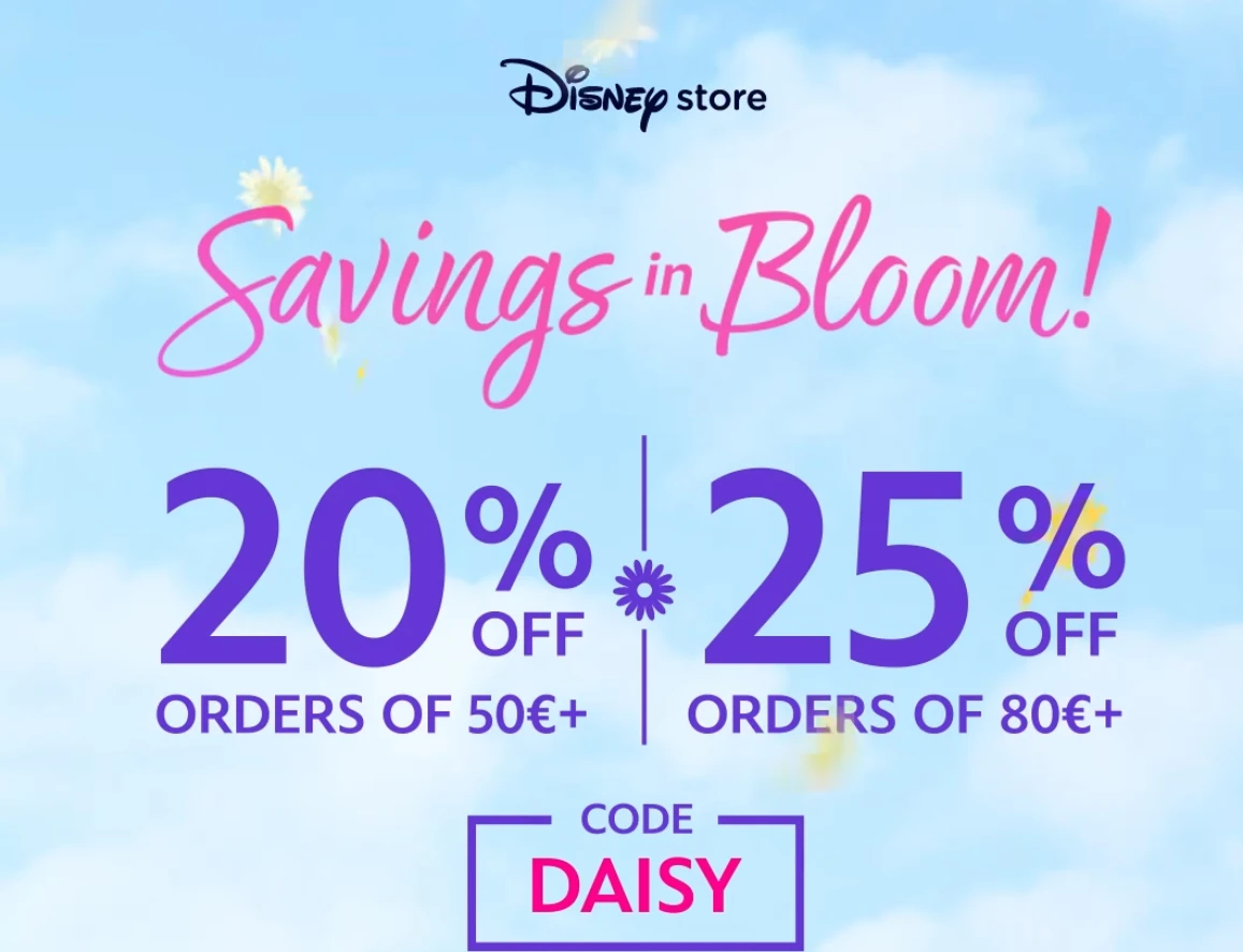 Kortingscode Disneystore voor -20% of -25%