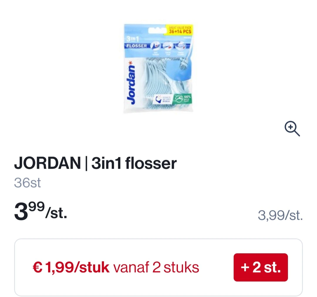 Jordan Flosdraad 50% goedkoper