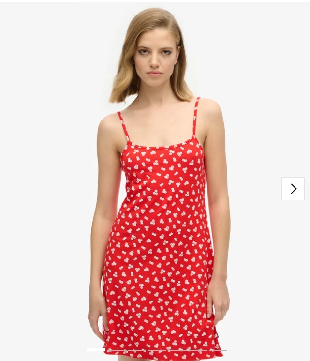 Jersey Cami mini-jurk met print