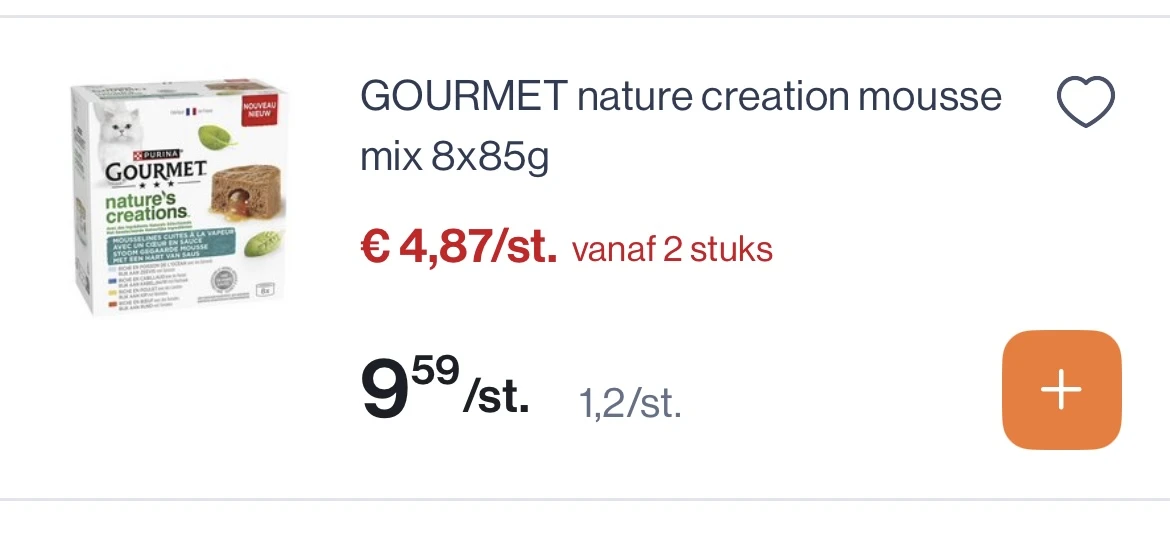 Gourmet nature creations mousse mix 8x85 gram -50%