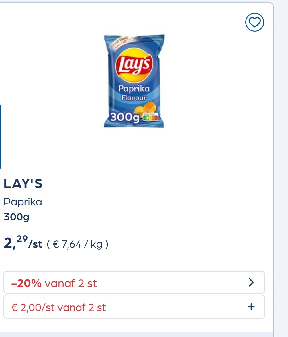 LAY'S Paprika 300g -20% extra