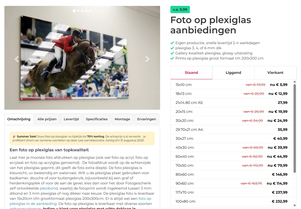 -50% en meer korting op fotogeschenken
