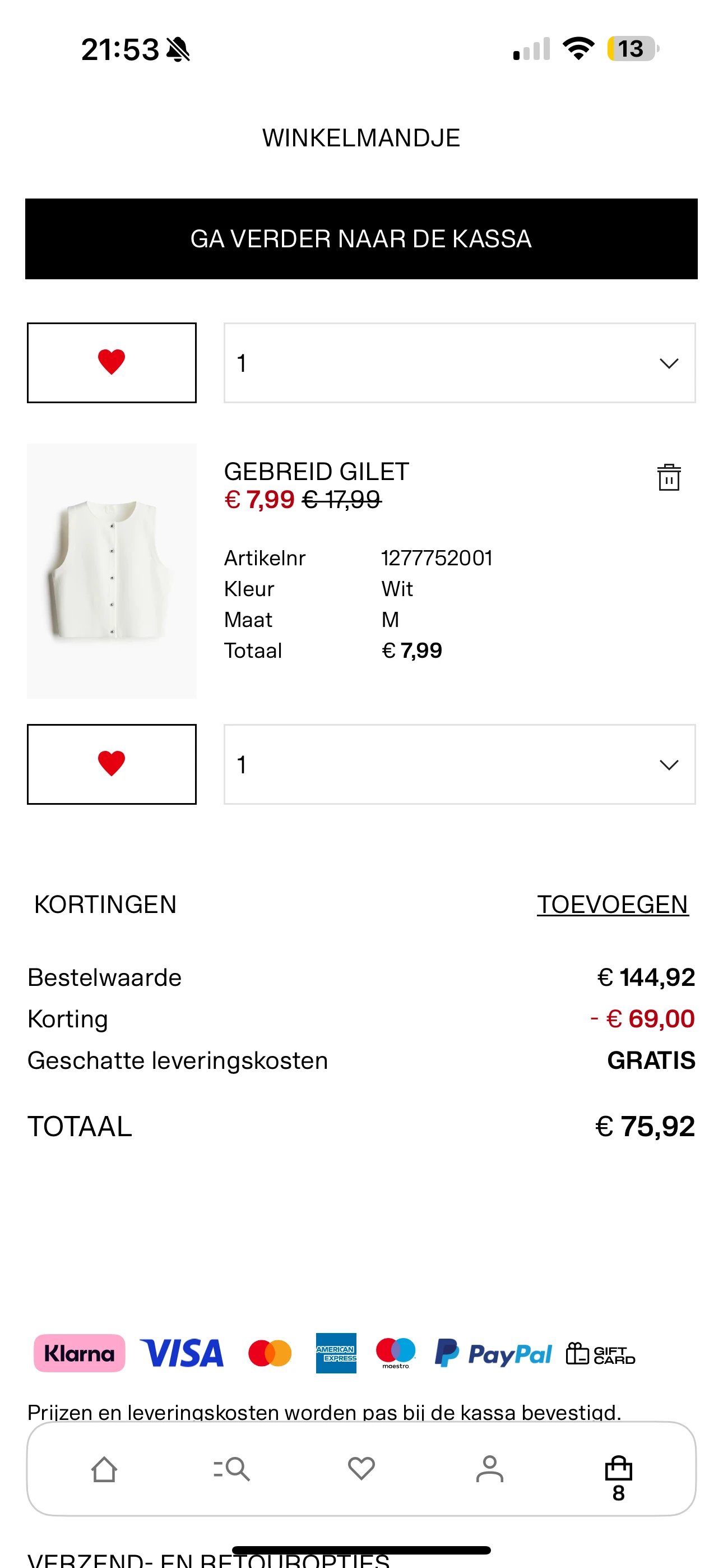Korting app h&m