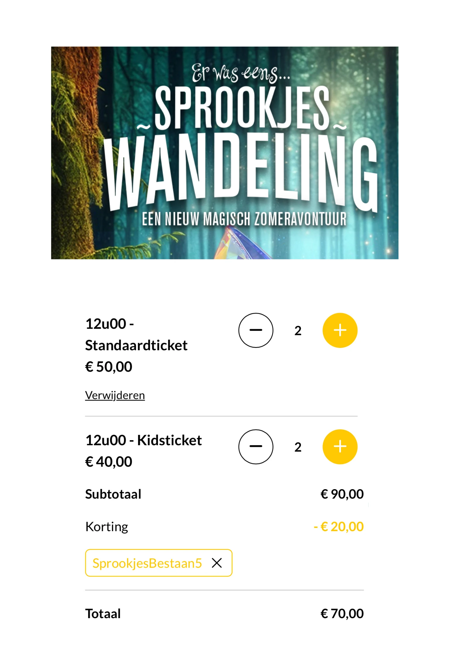 Tot €25 korting Sprookjeswandeling Deep Bridge