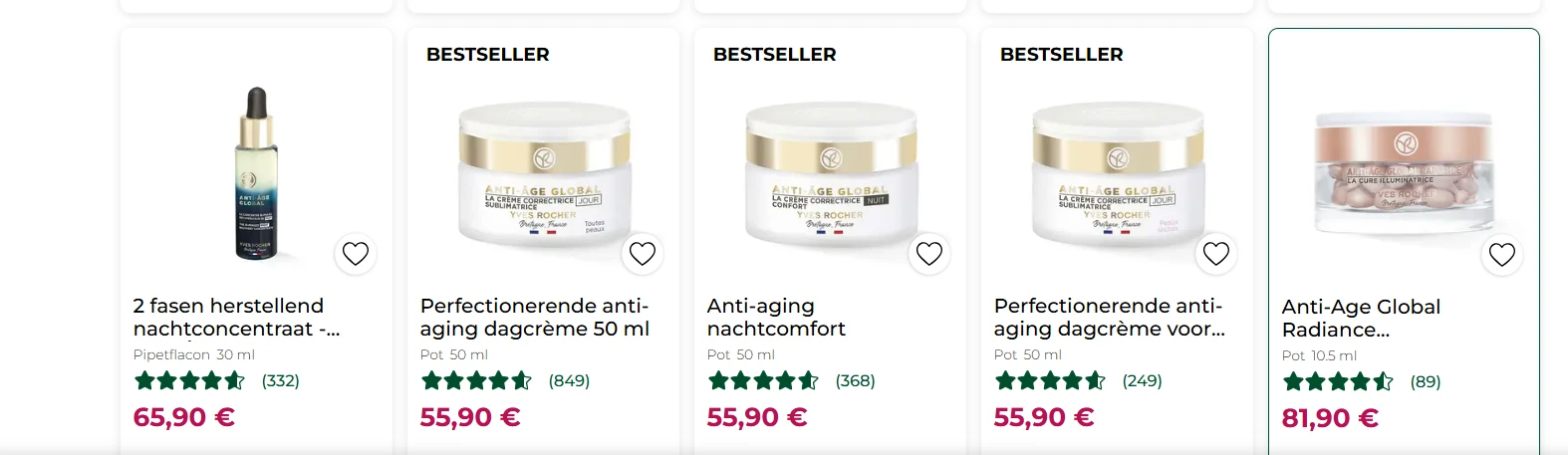 Yves Rocher, favoriet product voor €19,99+ kado twv €33
