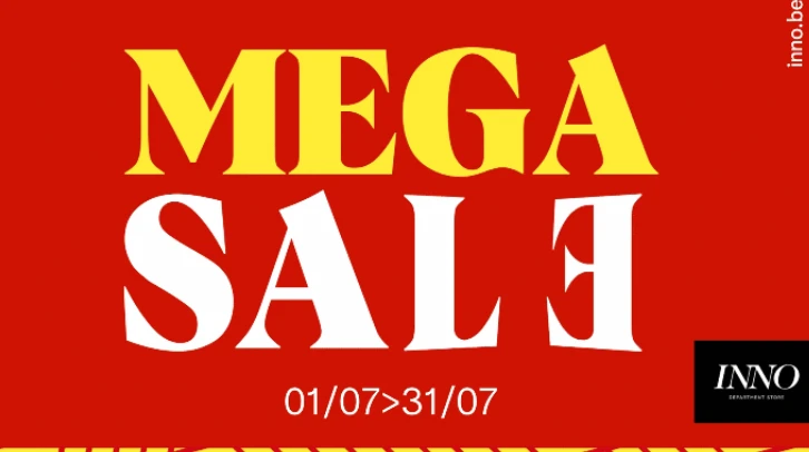 Mega Sale bij INNO: tot 50% korting op mode, accessoires, home en meer