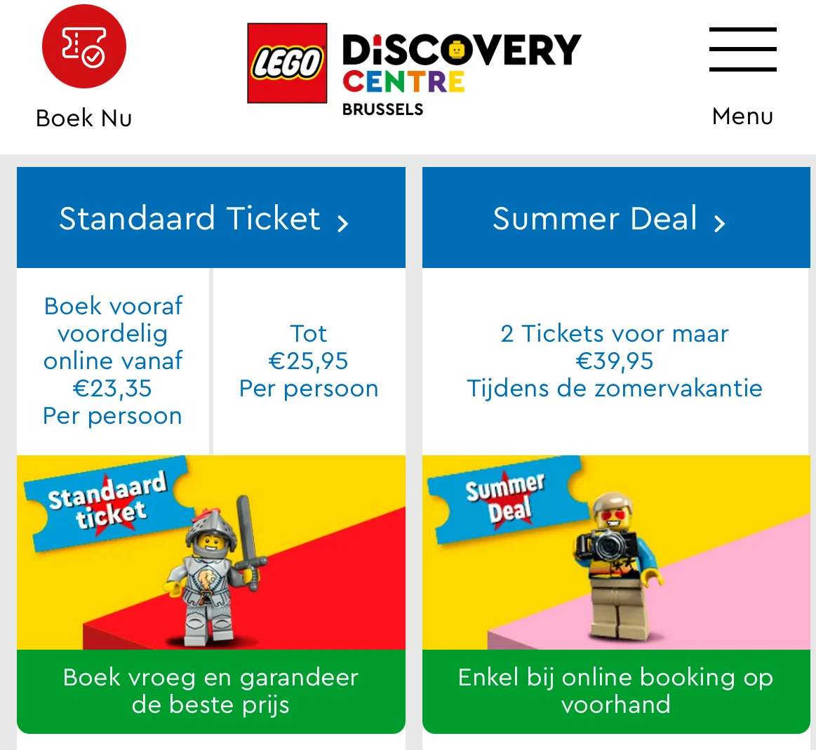Summerdeal LEGO Discovery Centre Brussels.