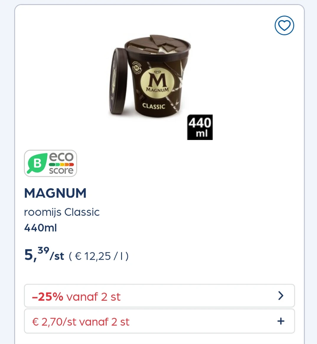 Magnum pint -25% extra