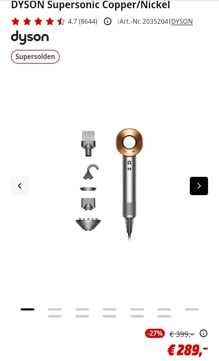 DYSON Supersonic Copper/Nickel