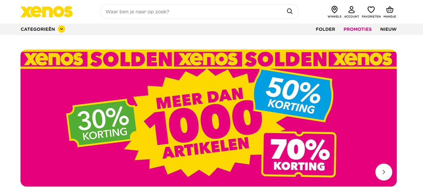 Solden bij xenos tot -70% korting