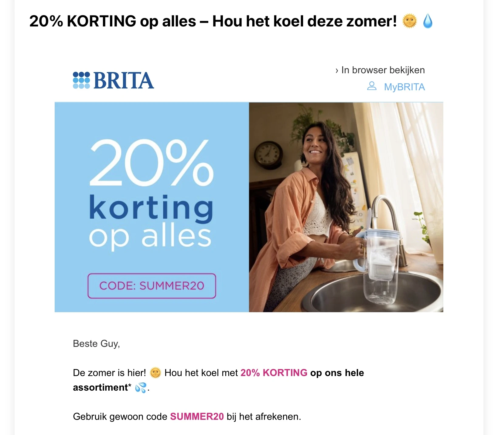 Brita waterfiltersystemen