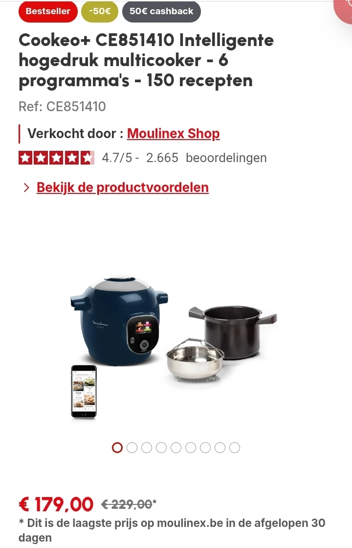 Cookeo+ CE851410 met €100 korting