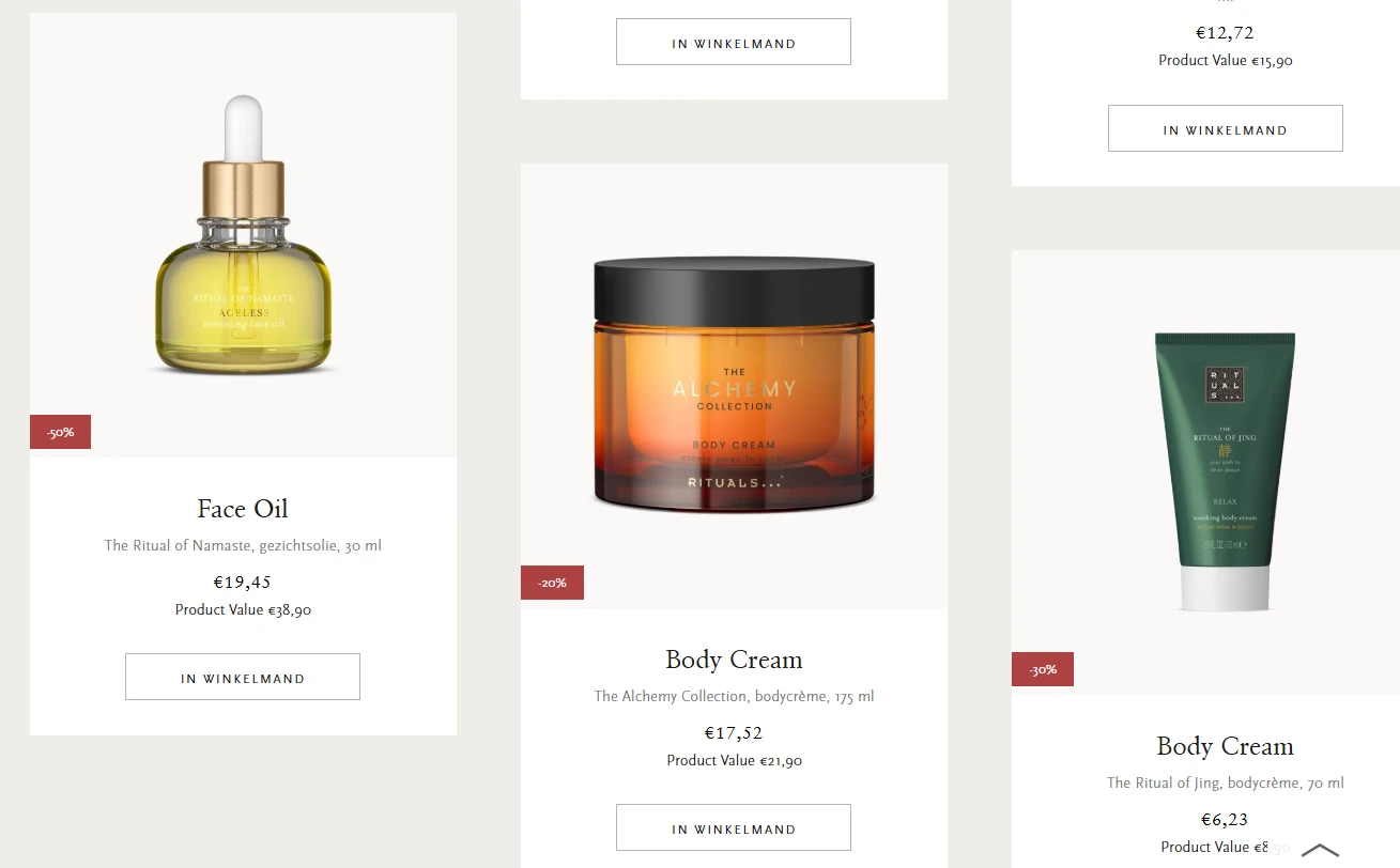 Tot -50% in de sale bij Rituals