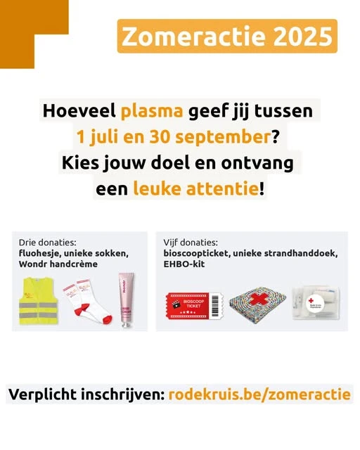 Gratis attentie bij donatie plasma Rode Kruis 💉❤️