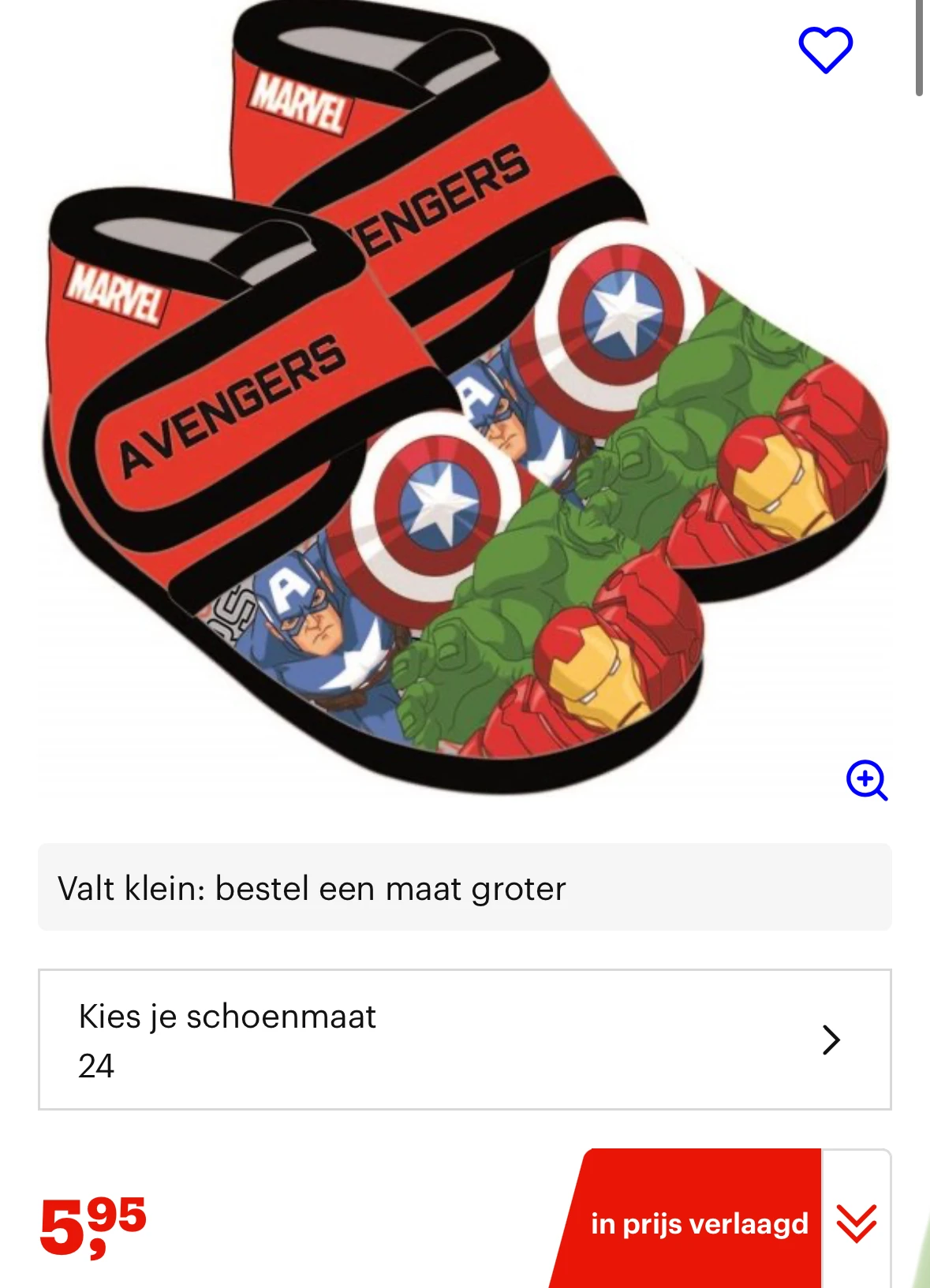 Avengers pantoffels m24 -70%