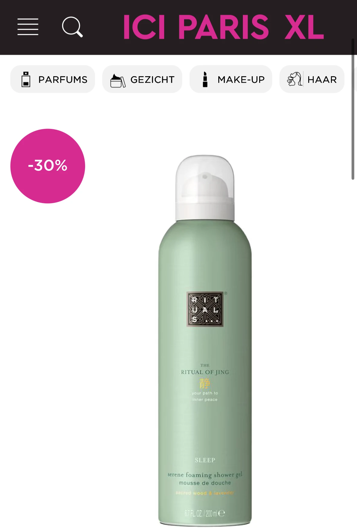 Rituals doucheschuim -30%