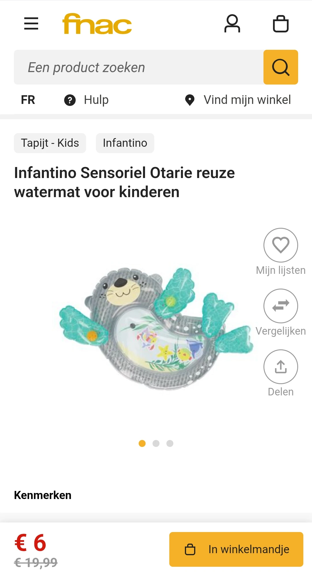 -70% watermat 💦 bij Fnac