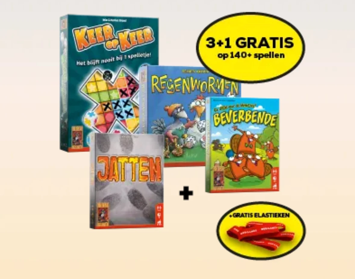 3+1 op spellen & cadeau
