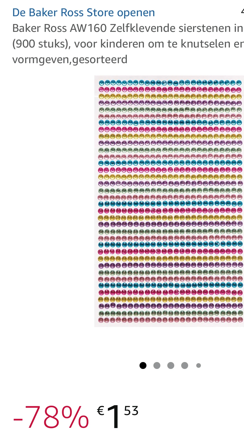 Baker Ross knutsel sierstenen -78%