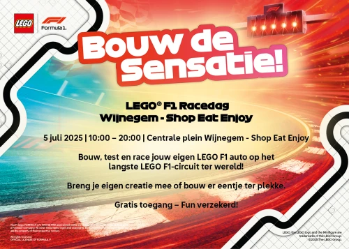 Uitstap tip: LEGO® F1-circuit Wijnegem shopping