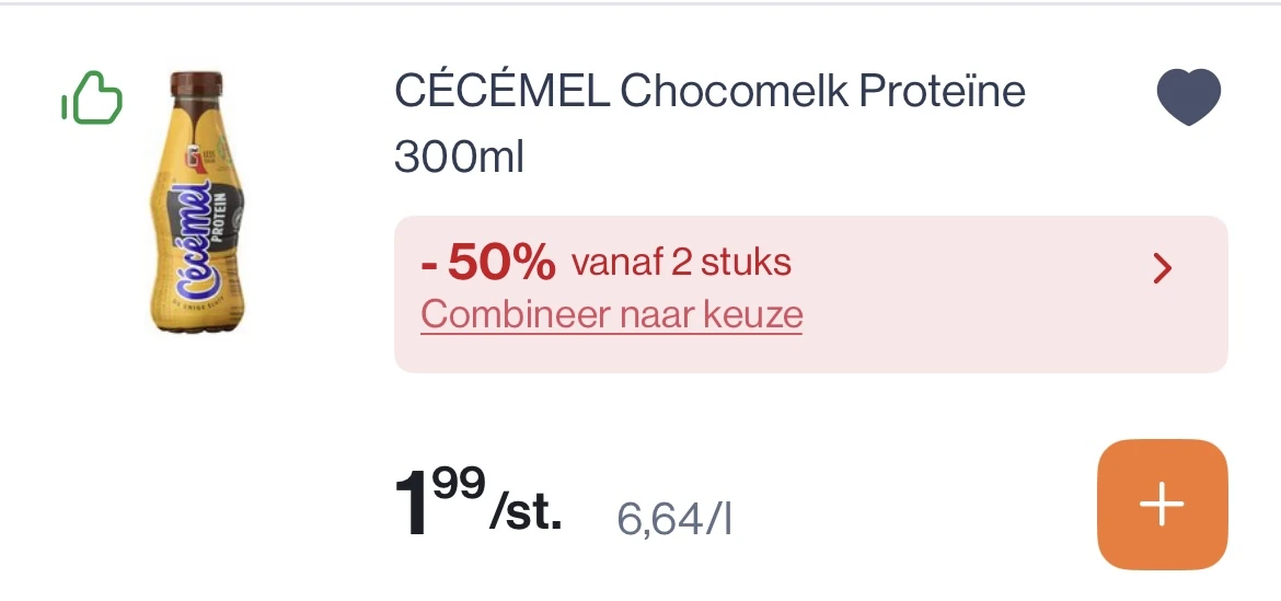 Cecemel chocomelk proteïne 300 ml -50% korting + coupon