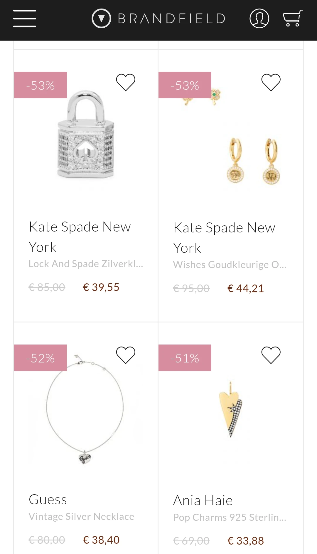 Brandfield solden tot 56%