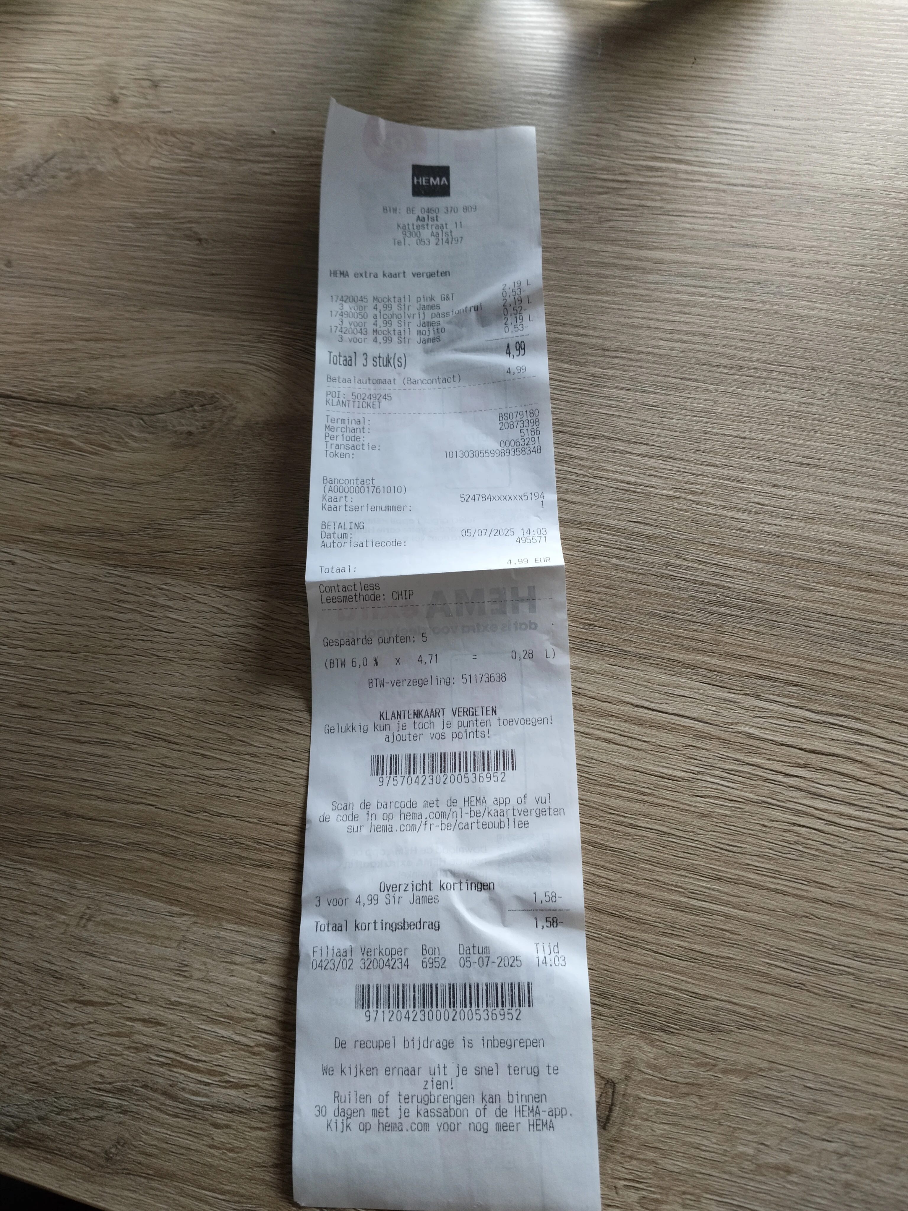 Hema alcoholvrije aperitieven 3 voor €4,99