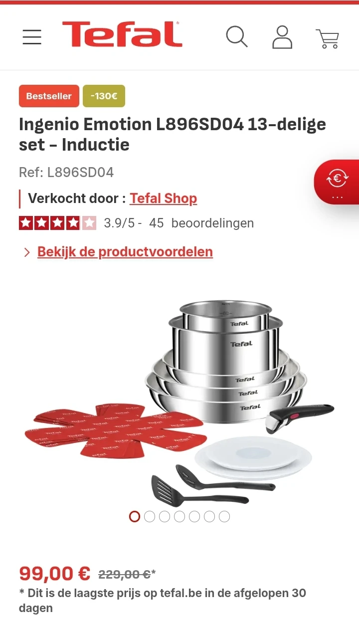 Tefal Ingenio Emotion L896SD04 13-delige set
