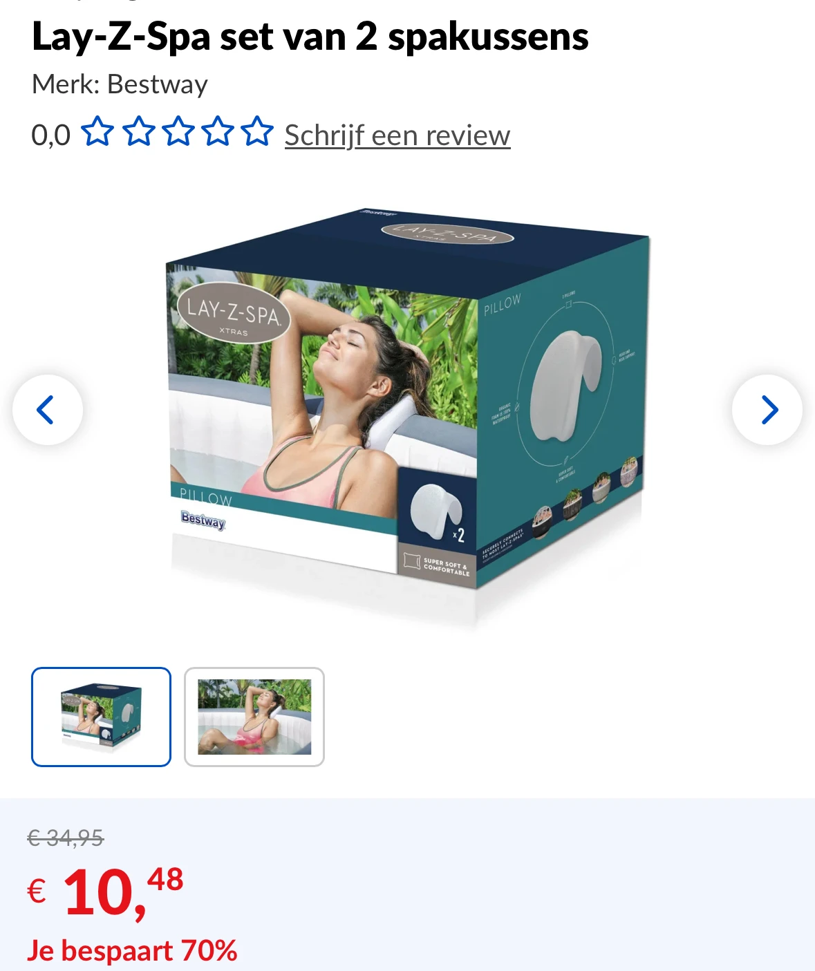 Lay-Z-Spa set van 2 spakussens