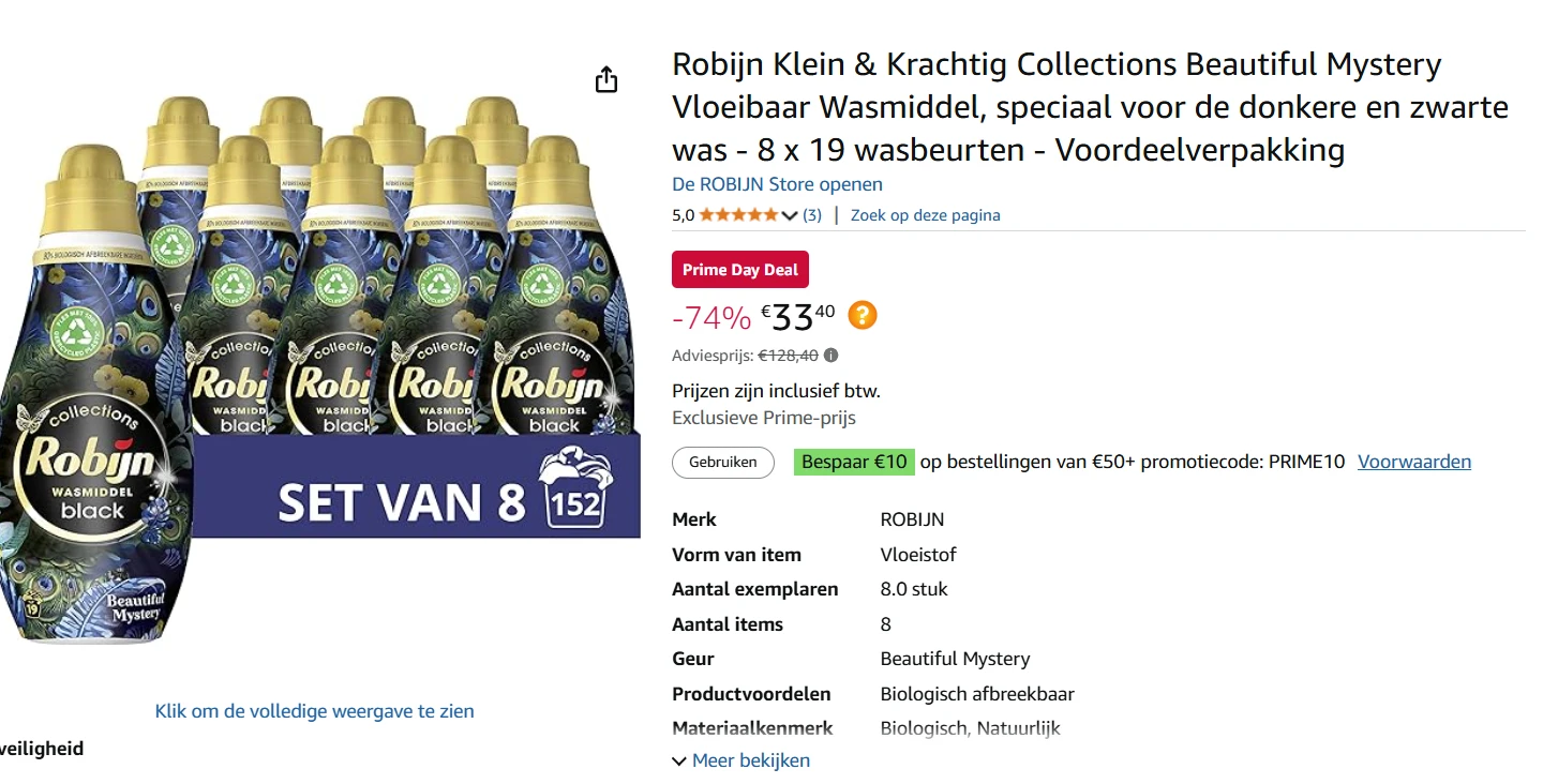 robijn wasmiddel