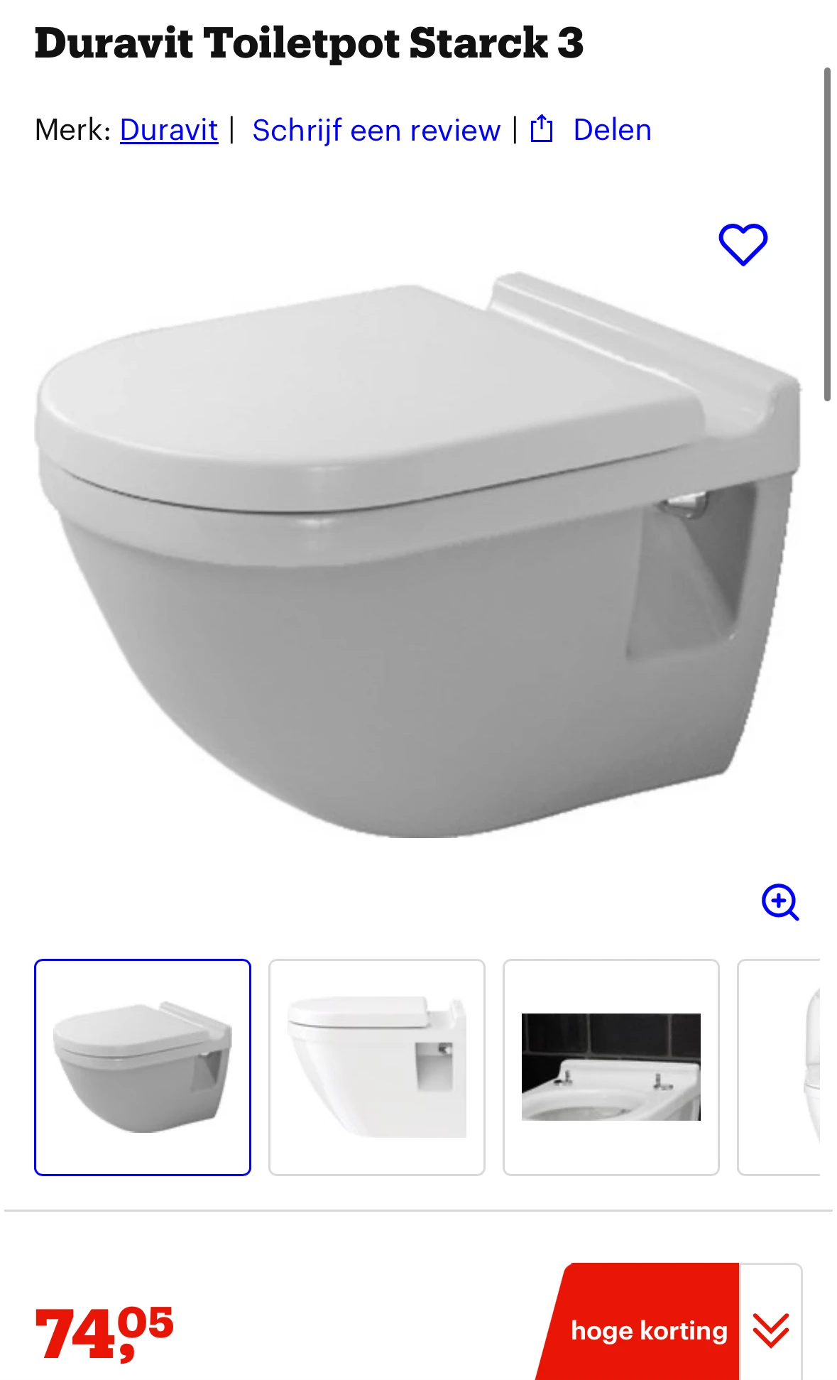 Duravit Toiletpot Starck 3 -70%