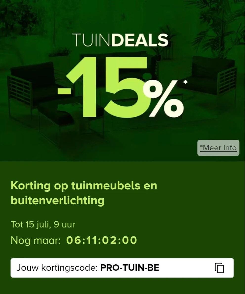 Home24: 15% korting op tuinartikelen