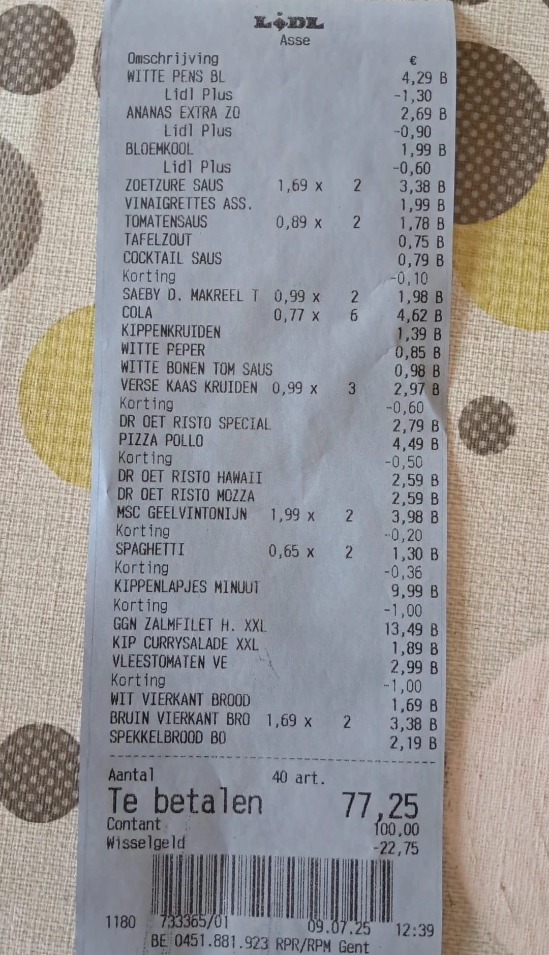 Lidl koopjes o.a. bloemkool, witte pensen,