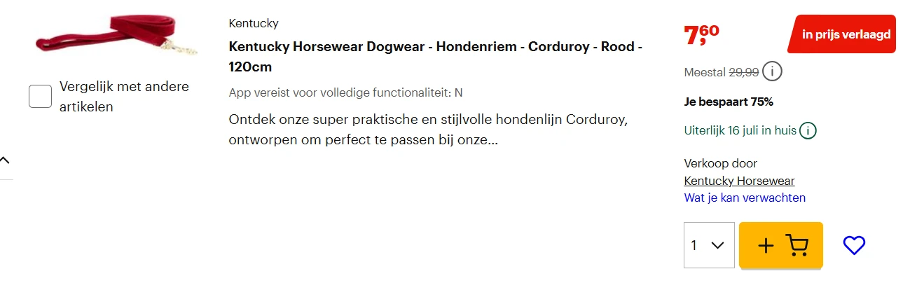 Kentucky Horsewear items met zeer hoge korting