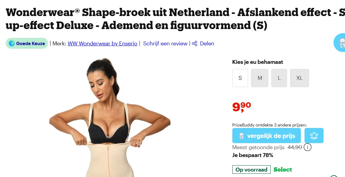 Wonderwear Shape Broek - Push-up - S