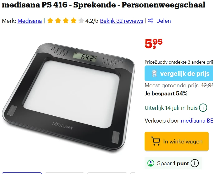 sprekende personenweegschaal - medisana