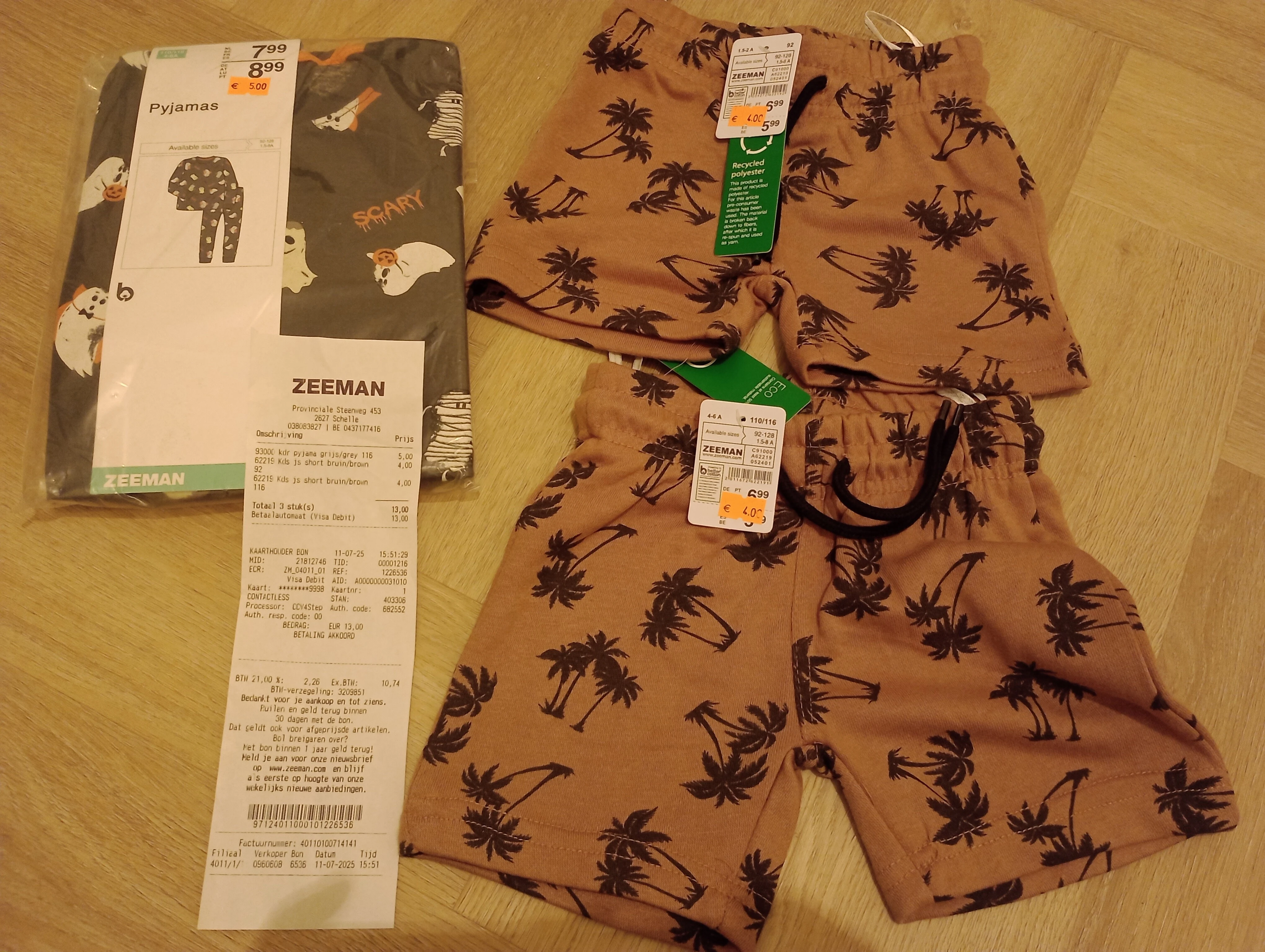 -35% bij Zeeman op shortjes en pyjama ⚓