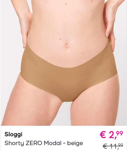 Sloggi slips vanaf 2,99 euro bij veepee