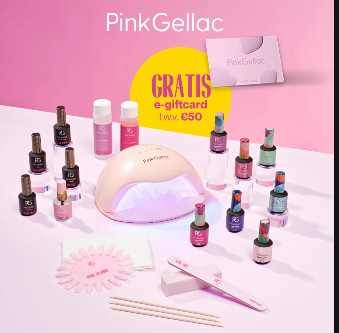 Pinkgellac: Gratis E-Giftcard t.w.v. €50