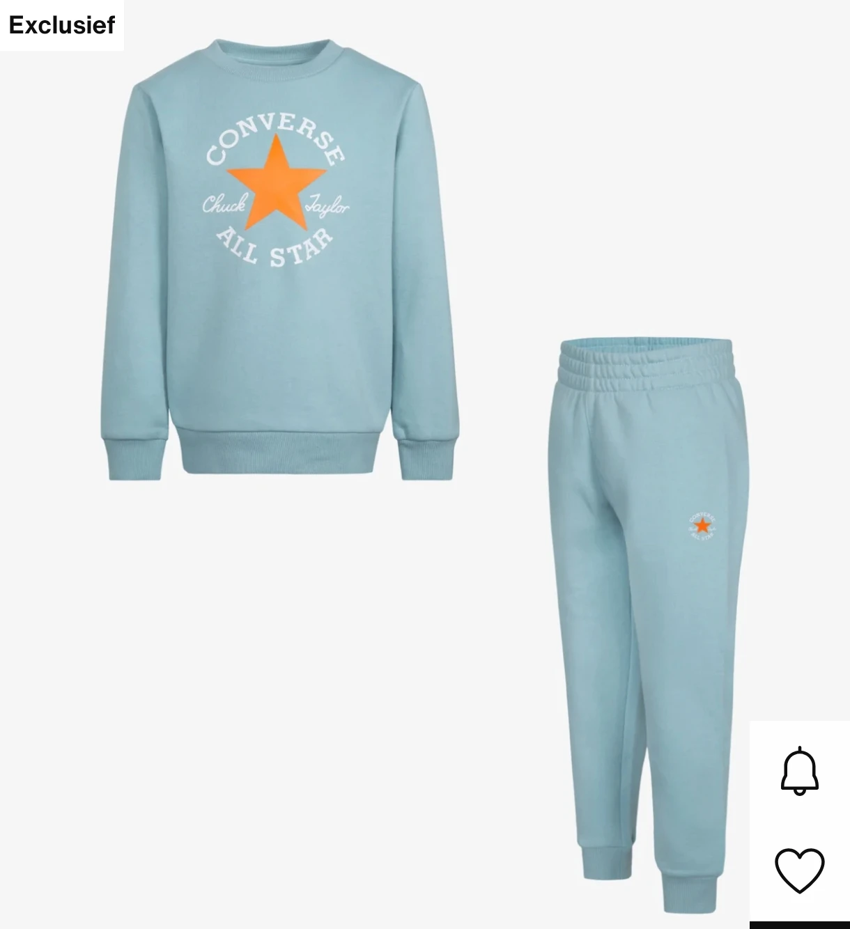 Converse set voor kindjes aan 21,95€