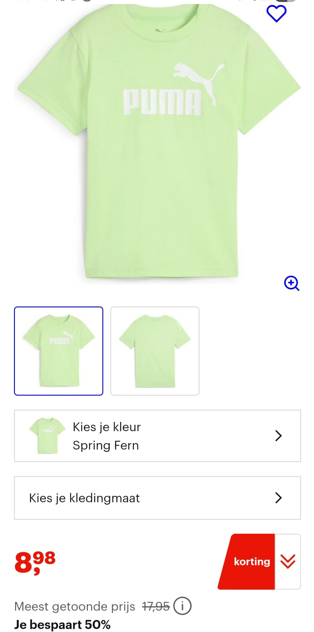 Puma spring fern jongens t-shirt -50% op bol.com