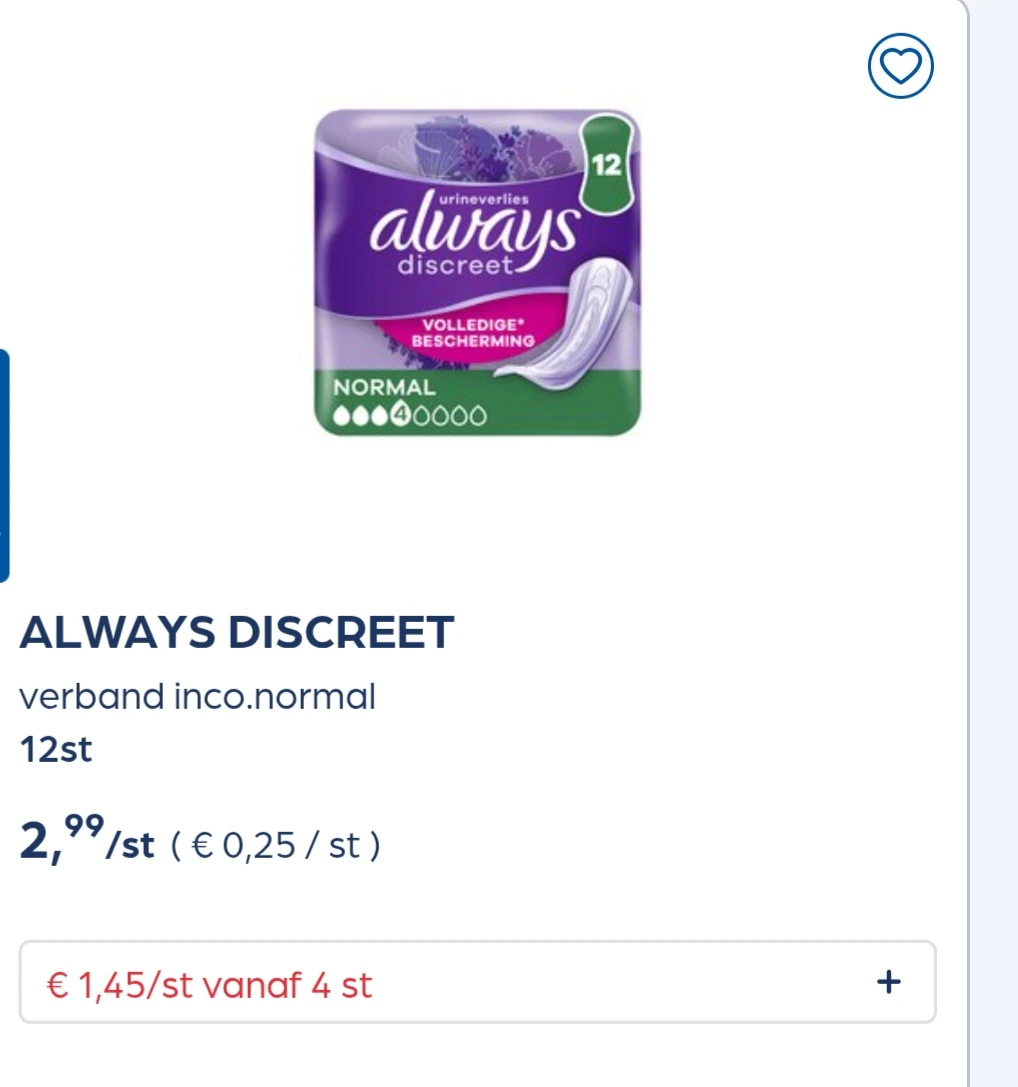 Always discreet -50%