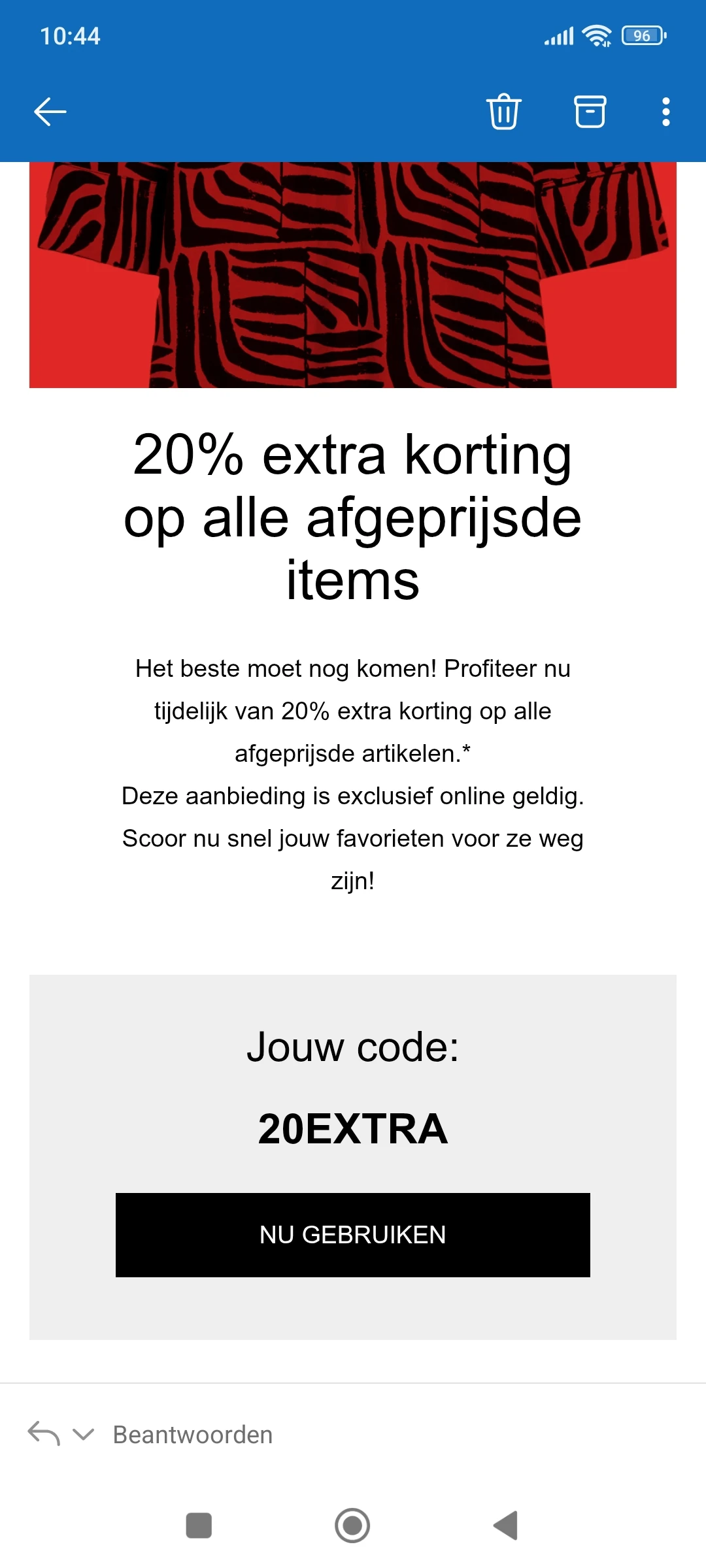 C&a 20% extra korting solden