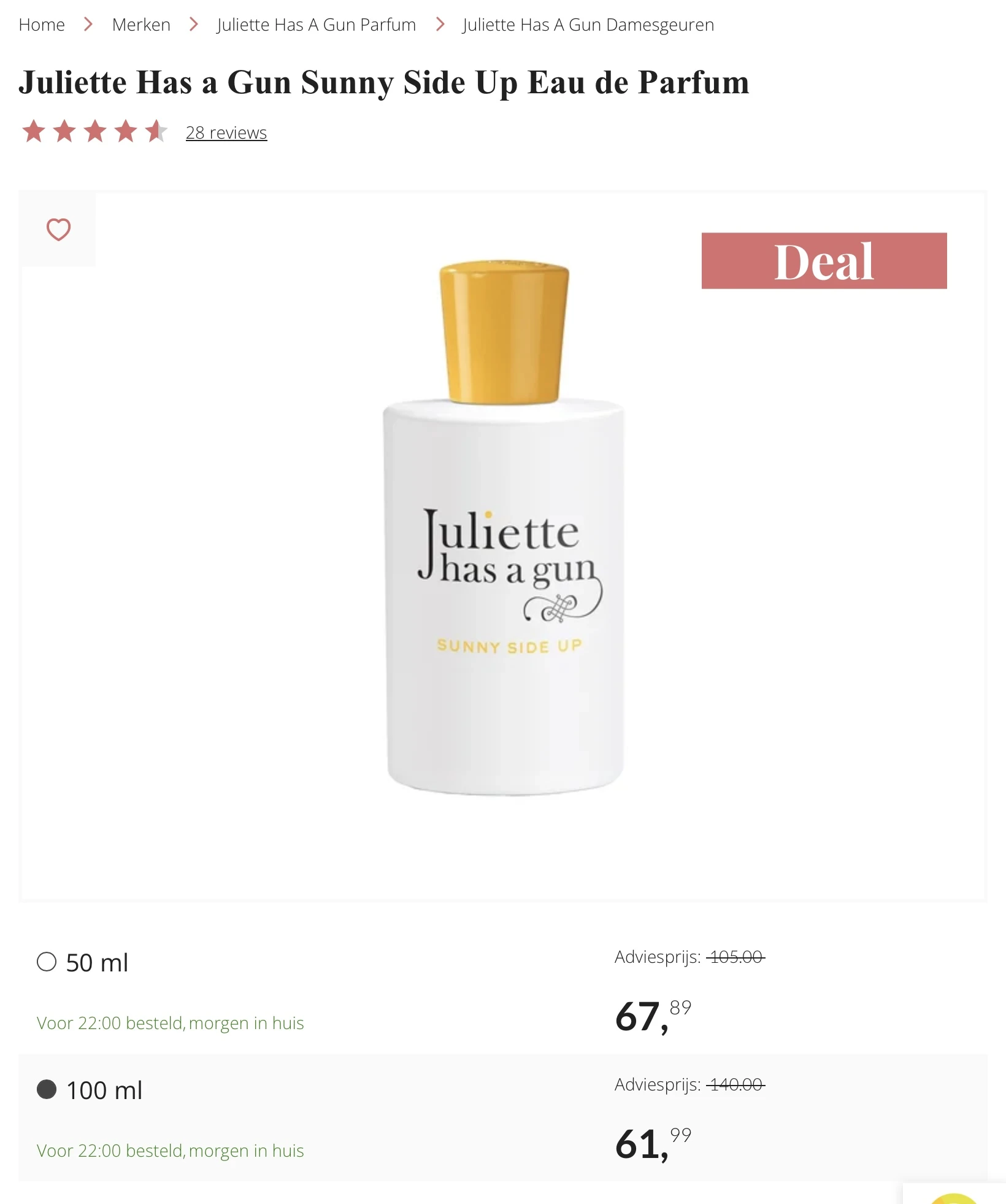 Juliette Has a Gun Sunny Side Up Eau de Parfum