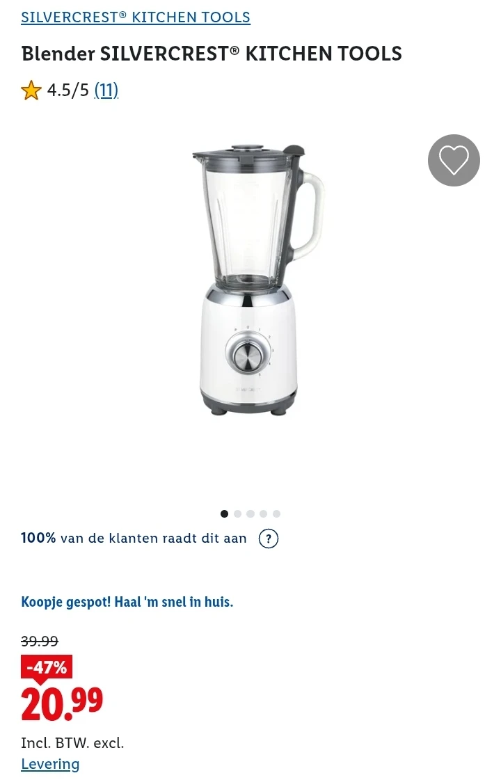 Blender SILVERCREST® KITCHEN TOOLS -47%